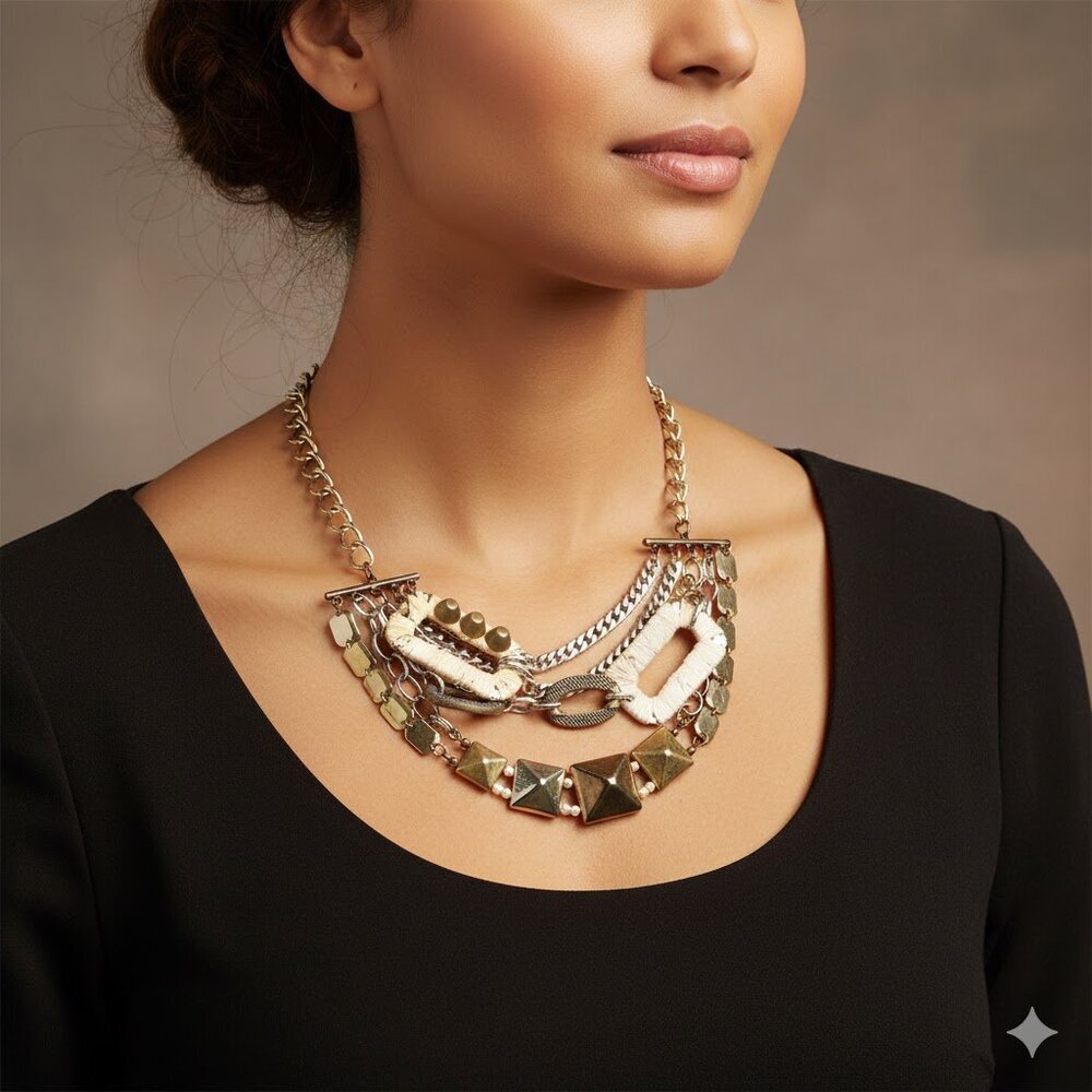 Geometric Statement Necklace